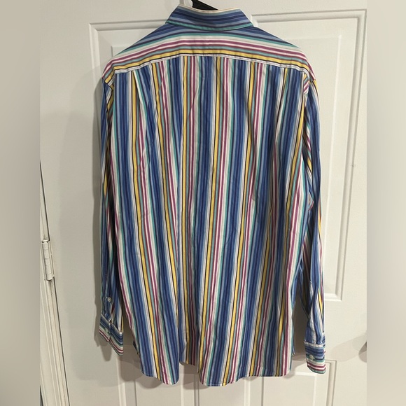 Polo by Ralph Lauren Curham Classic Fit Button Down Shirt - Multi Color-Large - Picture 5 of 5